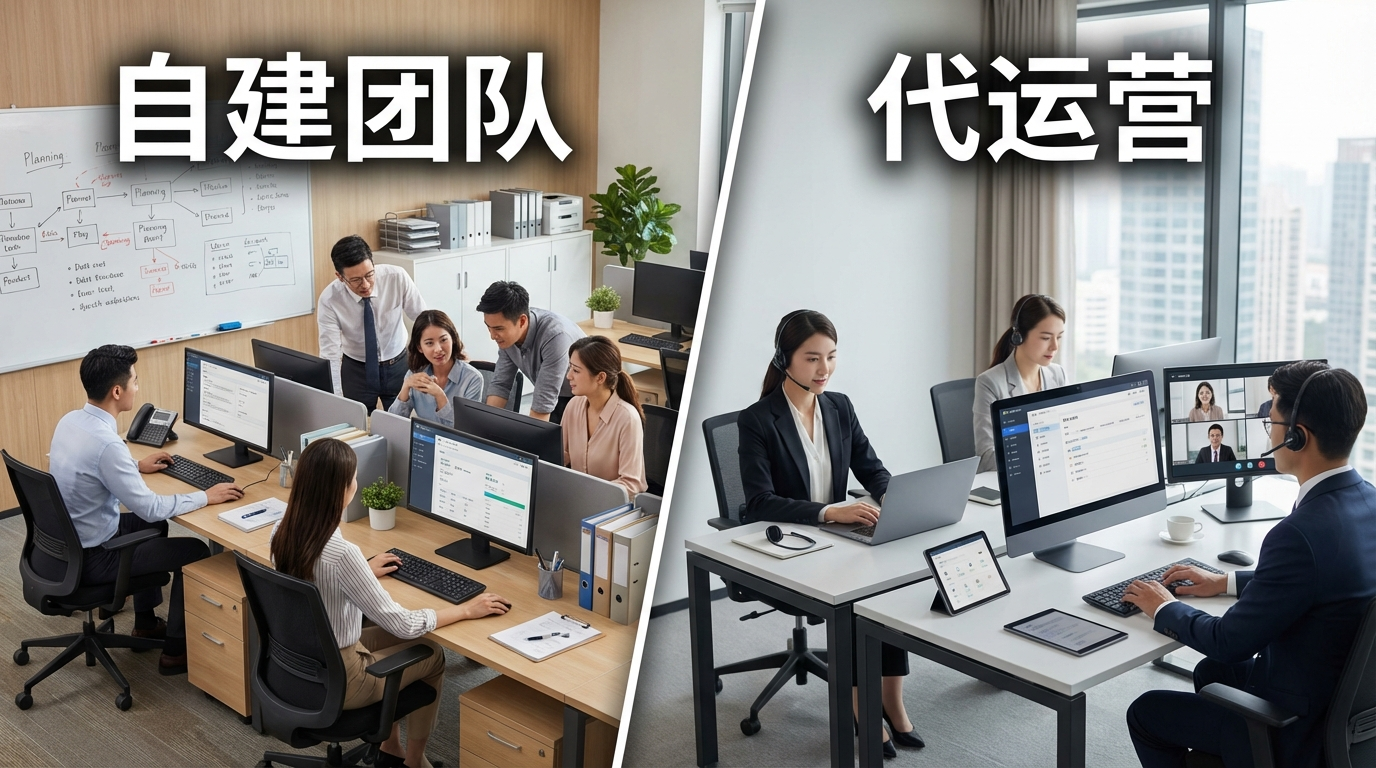 自建团队 vs 代运营：2026年做外贸独立站，哪种模式更省钱且高效？